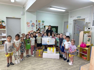 Дети группы "Веселые ребята" собрали макулатуру